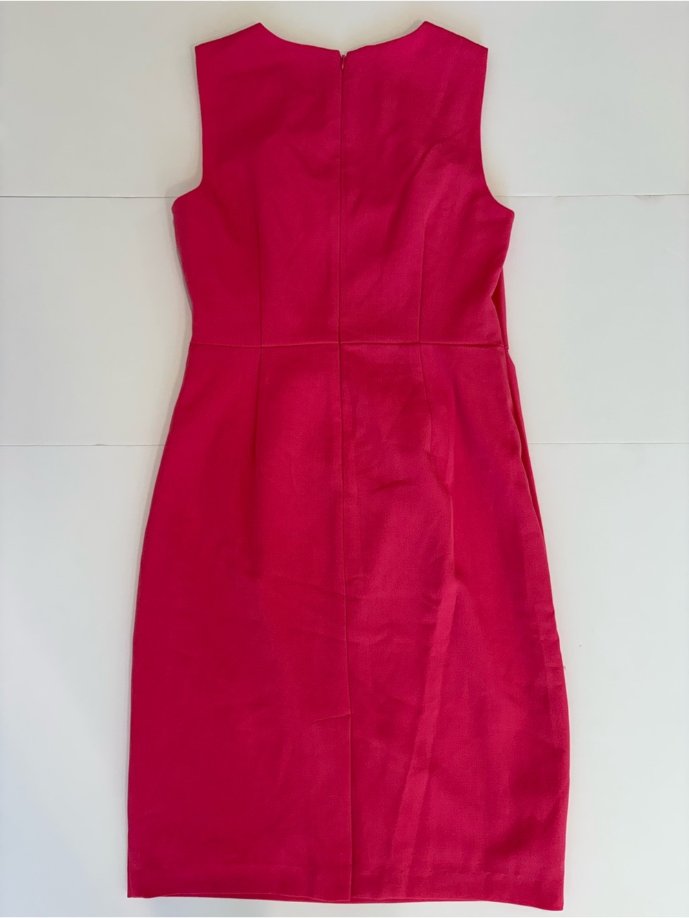 Adrianna Papell Sleeveless Hot Pink Midi Sheath Dress 10 - Picture 4 of 5